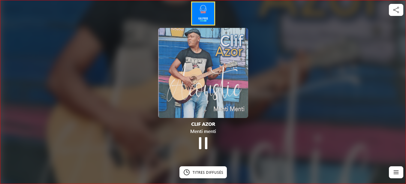 Kalprod Radio : MENTI MENTI Chanson ‧ 2021 - À propos Artiste : Clif AZOR Album : MENTI MENTI Date de sortie : 2021